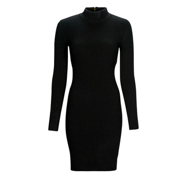 Textiel Dames Korte jurken MICHAEL Michael Kors MOCK NK RIBBED MINI DRS Zwart