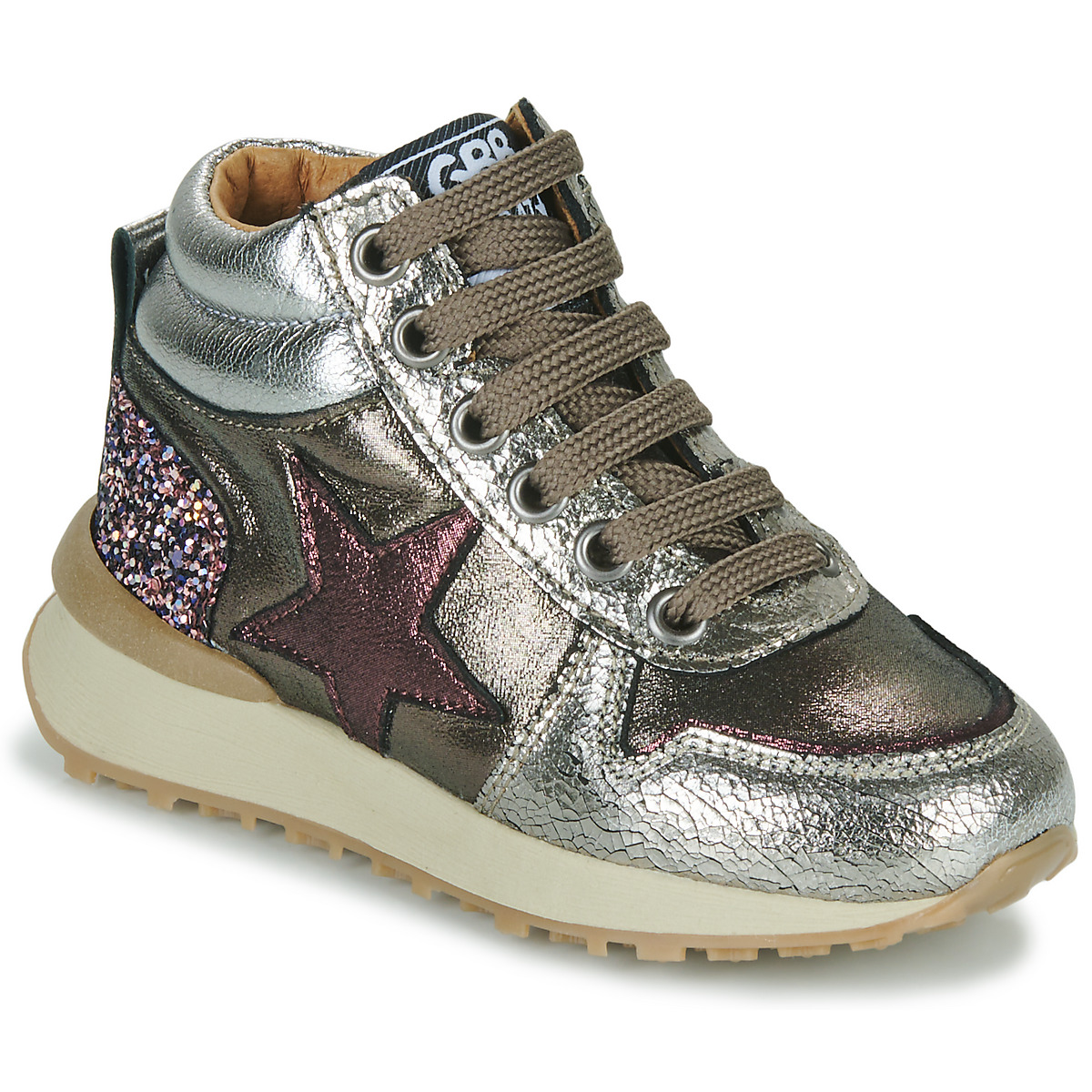 Schoenen Meisjes Hoge sneakers GBB ROGELLE Zilver