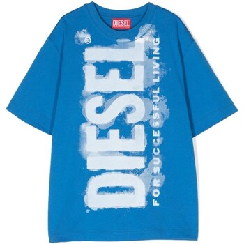 Textiel Jongens T-shirts korte mouwen Diesel J01131-KYAR1 Blauw