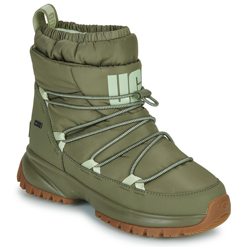 Schoenen Dames Laarzen UGG YOSE PUFFER MID Olijf