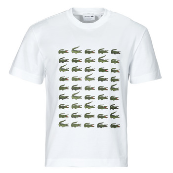 Textiel Heren T-shirts korte mouwen Lacoste TH1311-001 Wit