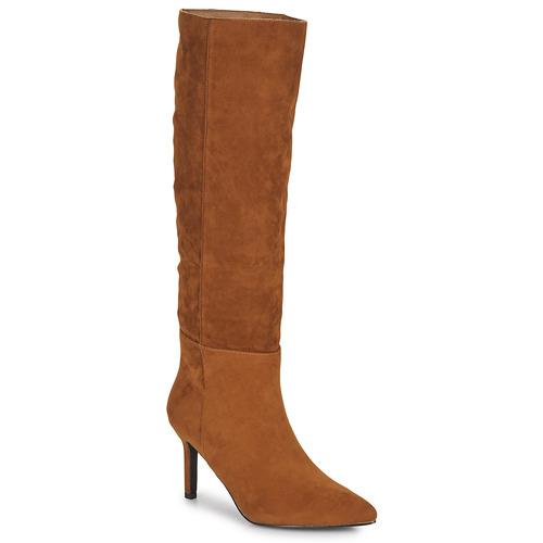 Schoenen Dames Hoge laarzen Moony Mood NEW08 Camel