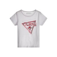 Textiel Meisjes T-shirts korte mouwen Guess K3YI24 Wit