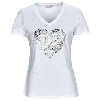 Textiel Dames T-shirts korte mouwen Liu Jo WF3080 Wit