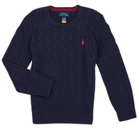 Textiel Kinderen Truien Polo Ralph Lauren LS CABLE CN-TOPS-SWEATER Marine