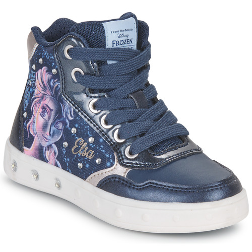 Schoenen Meisjes Hoge sneakers Geox J SKYLIN GIRL E Marine