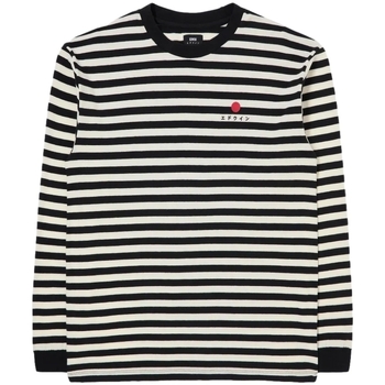 Textiel Heren T-shirts & Polo’s Edwin Basic Stripe T-Shirt LS - Black/White Multicolour