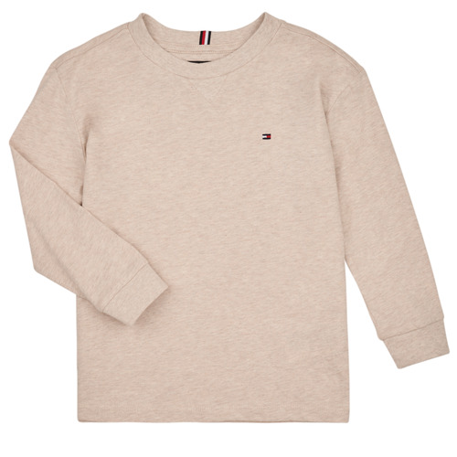 Textiel Meisjes T-shirts met lange mouwen Tommy Hilfiger ESSENTIAL TEE L/S Beige