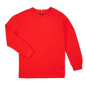 Textiel Jongens T-shirts met lange mouwen Tommy Hilfiger TOMMY HILFIGER LOGO TEE L/S Oranje