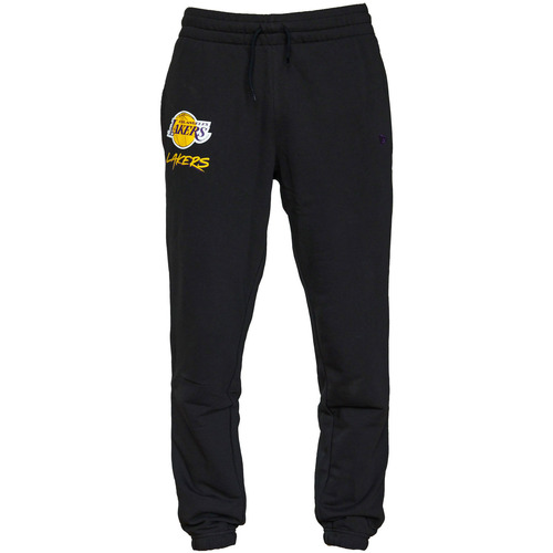 Textiel Heren Trainingsbroeken New-Era NBA Team Los Angeles Lakers Logo Jogger Zwart