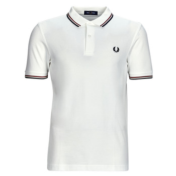 Textiel Heren Polo's korte mouwen Fred Perry TWIN TIPPED FRED PERRY SHIRT Wit