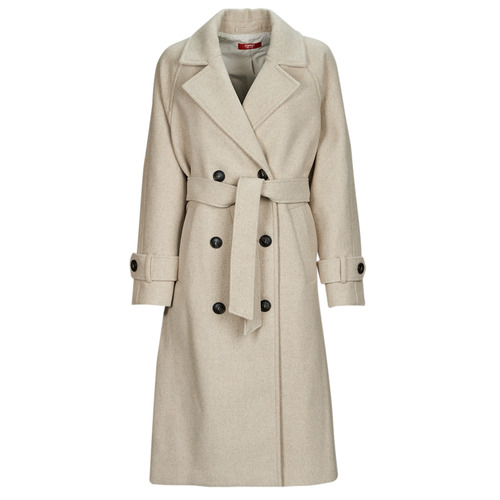 Textiel Dames Mantel jassen Esprit Trench Coat Wit