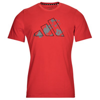 Textiel Heren T-shirts korte mouwen adidas Performance TR-ES+ TEE Rood / Grijs