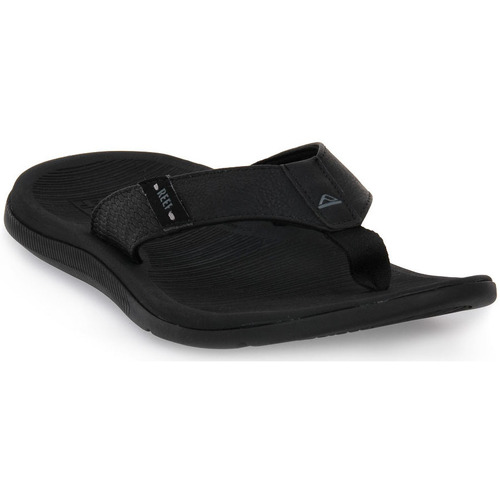 Schoenen Heren Leren slippers Reef SANTA ANNA Zwart