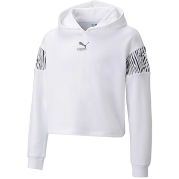 Textiel Meisjes Trainingspakken Puma G ROAR HOODIE TR Wit