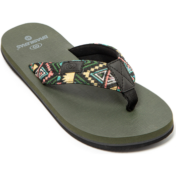 Schoenen Heren Teenslippers Brasileras Azteca Groen