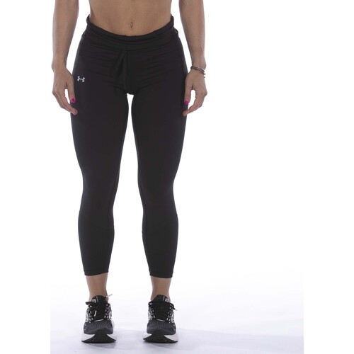 Textiel Dames Leggings Under Armour Meridian Rib Wb Ankle Leg Zwart