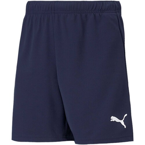 Textiel Kinderen Korte broeken / Bermuda's Puma Teamrise Short Jr Blauw