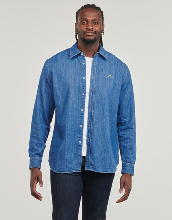 Textiel Heren Overhemden lange mouwen Lacoste CH0197 Jeans