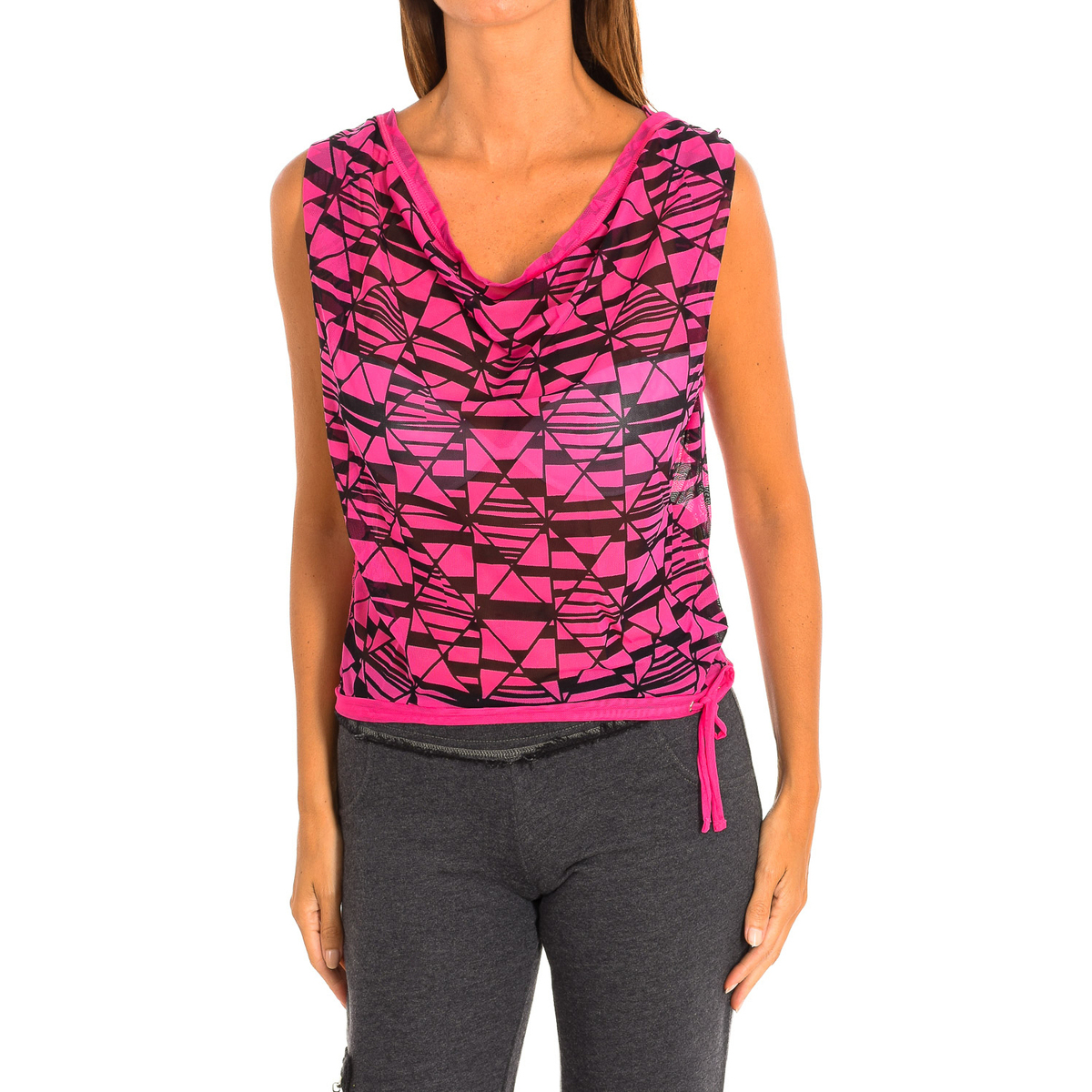 Textiel Dames T-shirts korte mouwen Zumba Z1T00669-FUCSIA Multicolour