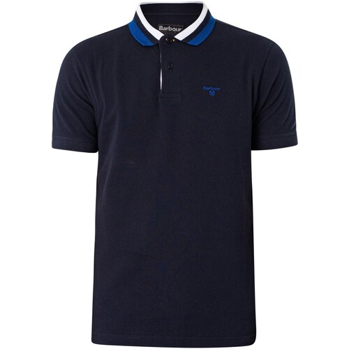 Textiel Heren Polo's korte mouwen Barbour Hawkeswater getipt poloshirt Blauw