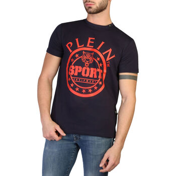 Textiel Heren T-shirts korte mouwen Philipp Plein Sport - tips128tn Blauw