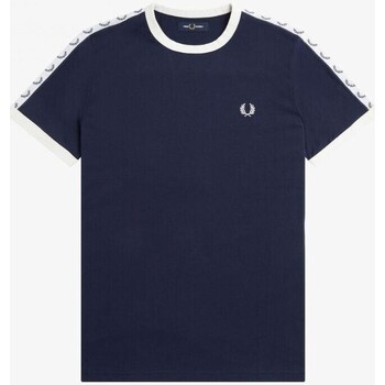 Textiel Heren T-shirts korte mouwen Fred Perry M4620 Blauw