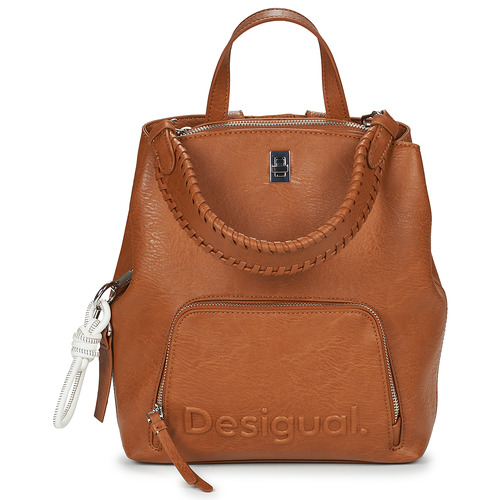 Tassen Dames Rugzakken Desigual HALF LOGO 24 SUMY MINI Cognac