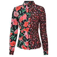 Textiel Dames Overhemden Desigual CAM_MILÁN Zwart / Rood