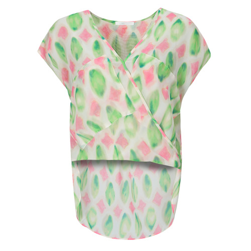 Textiel Dames Tops / Blousjes Les Petites Bombes IBOS Groen / Roze / Wit