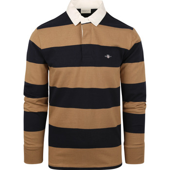 Textiel Heren T-shirts & Polo’s Gant Rugger Polo Beige Beige