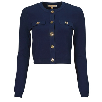 Textiel Dames Truien MICHAEL Michael Kors ECO SNAP CROP JKT Marine