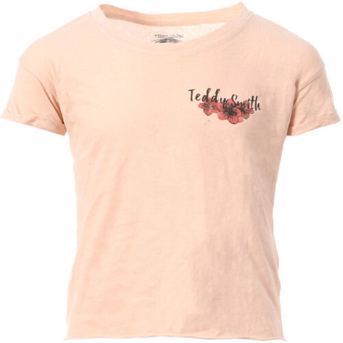 Textiel Meisjes T-shirts & Polo’s Teddy Smith  Roze