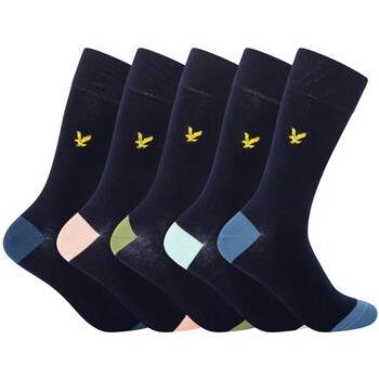 Accessoires Heren Sokken Lyle & Scott Set van 5 Graham Premium-sokken Blauw