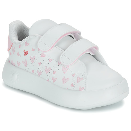 Schoenen Meisjes Lage sneakers Adidas Sportswear ADVANTAGE CF I Wit / Roze