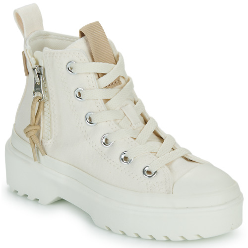 Schoenen Meisjes Hoge sneakers Converse CHUCK TAYLOR ALL STAR LUGGED LIFT Wit