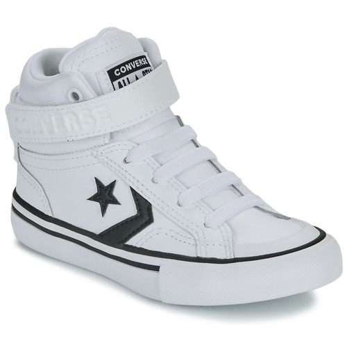 Schoenen Jongens Hoge sneakers Converse PRO BLAZE STRAP LEATHER Wit / Zwart