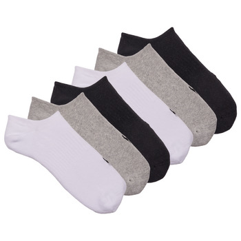 Accessoires Heren Socks Polo Ralph Lauren 6 PACK SPORT NO SHOW-PERFORMANCE-NO SHOW-6 PACK Wit / Grijs / Zwart