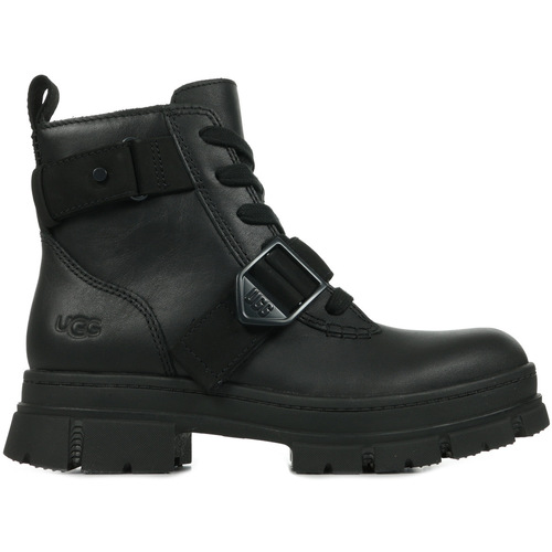 Schoenen Dames Laarzen UGG Ashton Lace Up Zwart