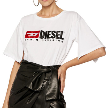 Textiel Dames T-shirts & Polo’s Diesel  Wit