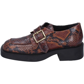 Schoenen Dames Mocassins Loafer EY296 Bruin