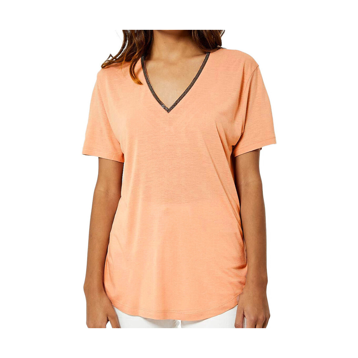 Textiel Dames T-shirts & Polo’s Kaporal  Oranje