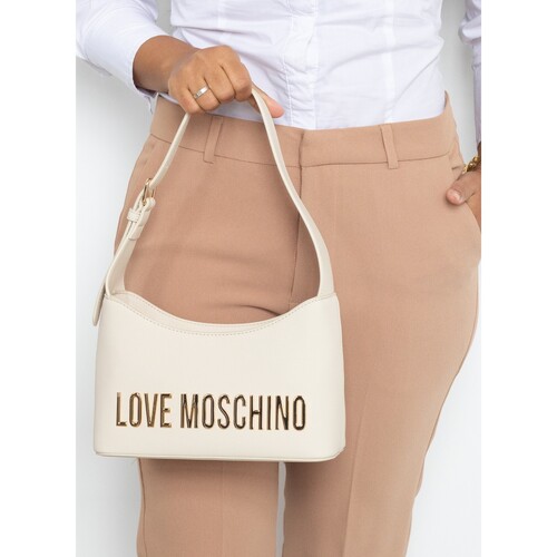 Tassen Dames Handtassen kort hengsel Love Moschino 31554 Wit