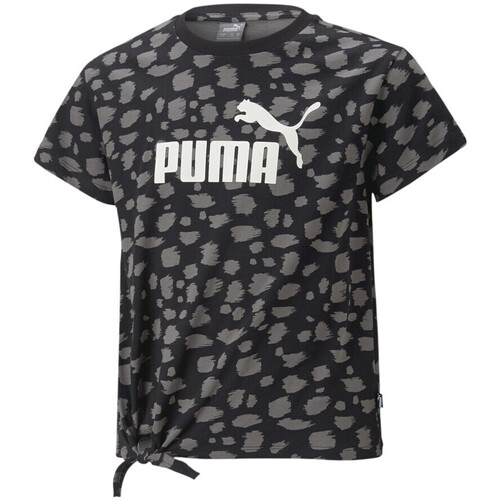 Textiel Meisjes T-shirts & Polo’s Puma  Zwart