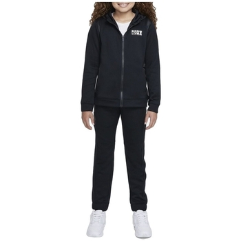 Textiel Meisjes Trainingspakken Nike U NSW WVN OVLY TRACKSUIT Zwart