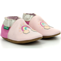 Schoenen Meisjes Babyslofjes Kickers Kickbaby Rainbo Roze