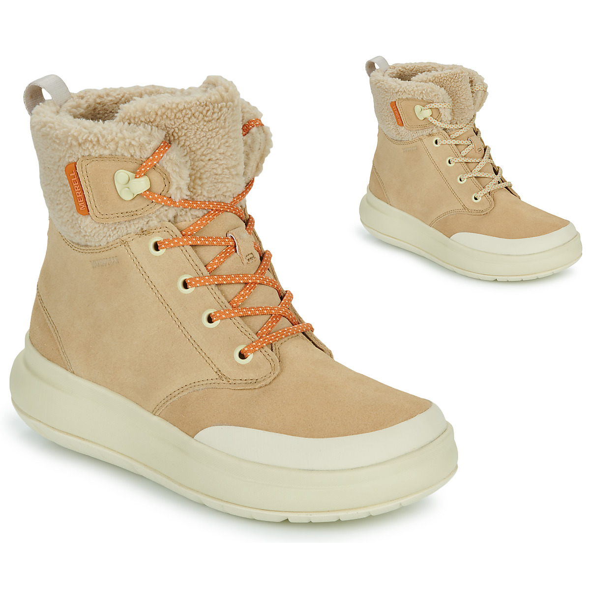 Schoenen Dames Snowboots Merrell MARQUETTE THERMO LACE WATERPROOF Bruin