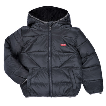 Textiel Jongens Dons gevoerde jassen Levi's LVB SHERPA LINED PUFFER JKT Zwart