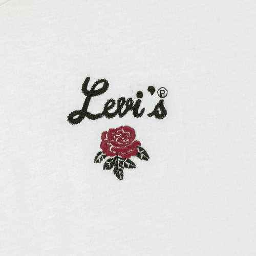 Levi's LVG OVERSIZED LEVIS ROSE TEE Wit