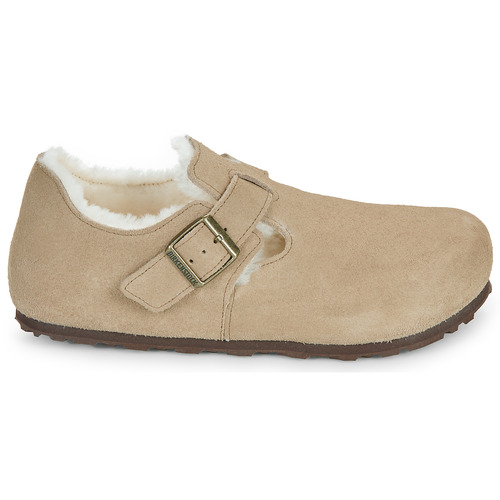 Birkenstock London Shearling LEVE Taupe Beige